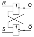 Логическая схема RS-триггера на элементах ИЛИ-НЕ